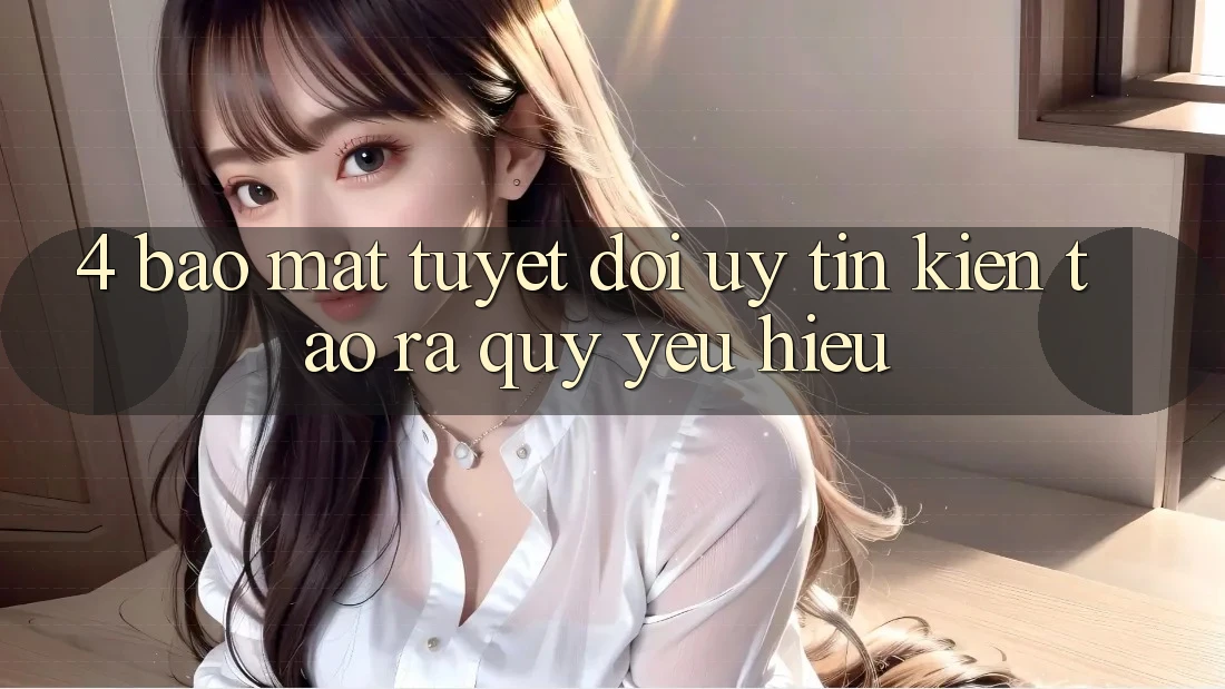 4. Bảo Mật Tuyệt Đối – Uy Tín Kiến tạo ra Quý yêu Hiệu