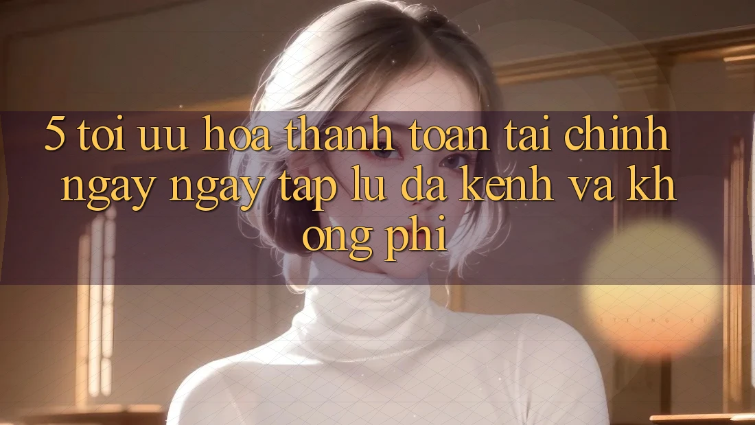 5. Tối Ưu Hóa Thanh toán Tài Chính: Ngay ngay tắp lự, Đa Kênh Và Không Phí