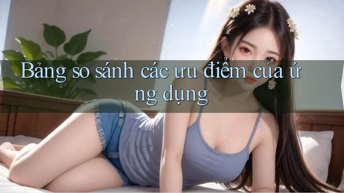 Bảng so sánh các ưu điểm của ứng dụng