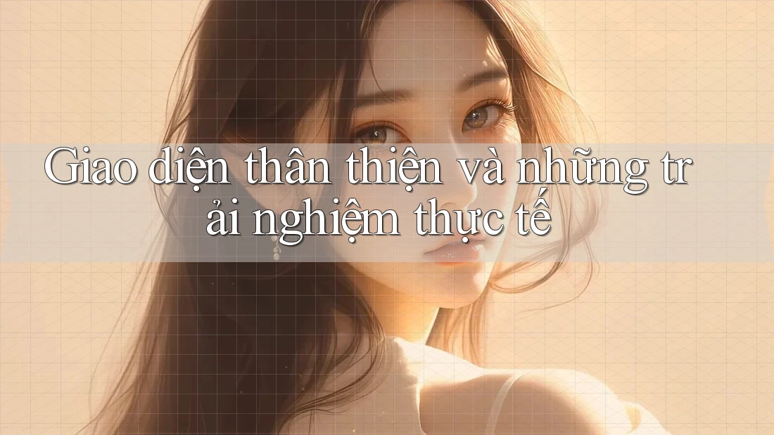 Giao diện thân thiện và những trải nghiệm thực tế
