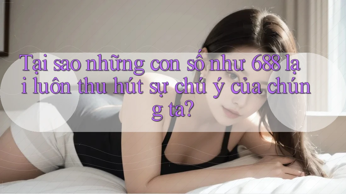 Tại sao những con số như 688 lại luôn thu hút sự chú ý của chúng ta?